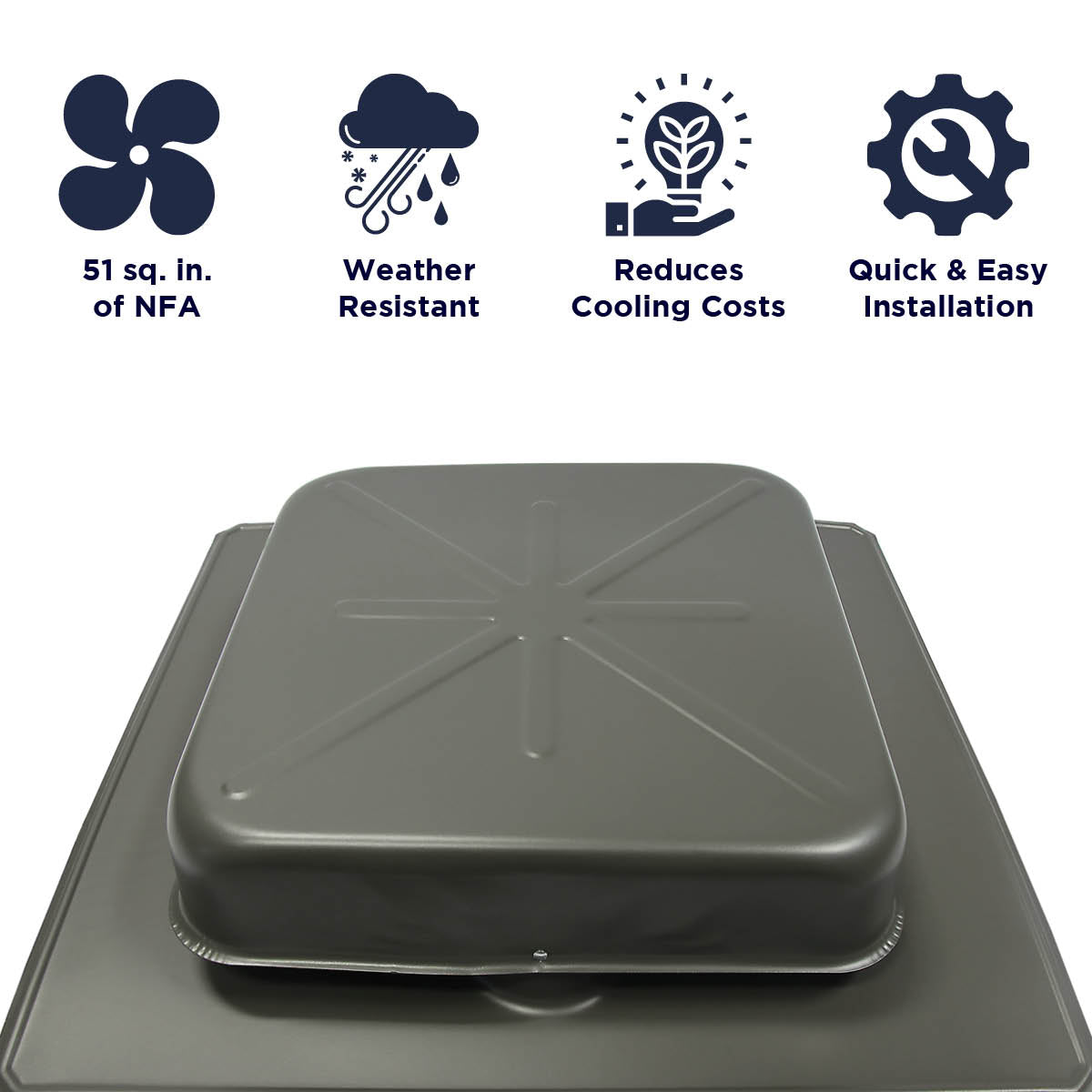 STV-51 Series Square Top Static Vents