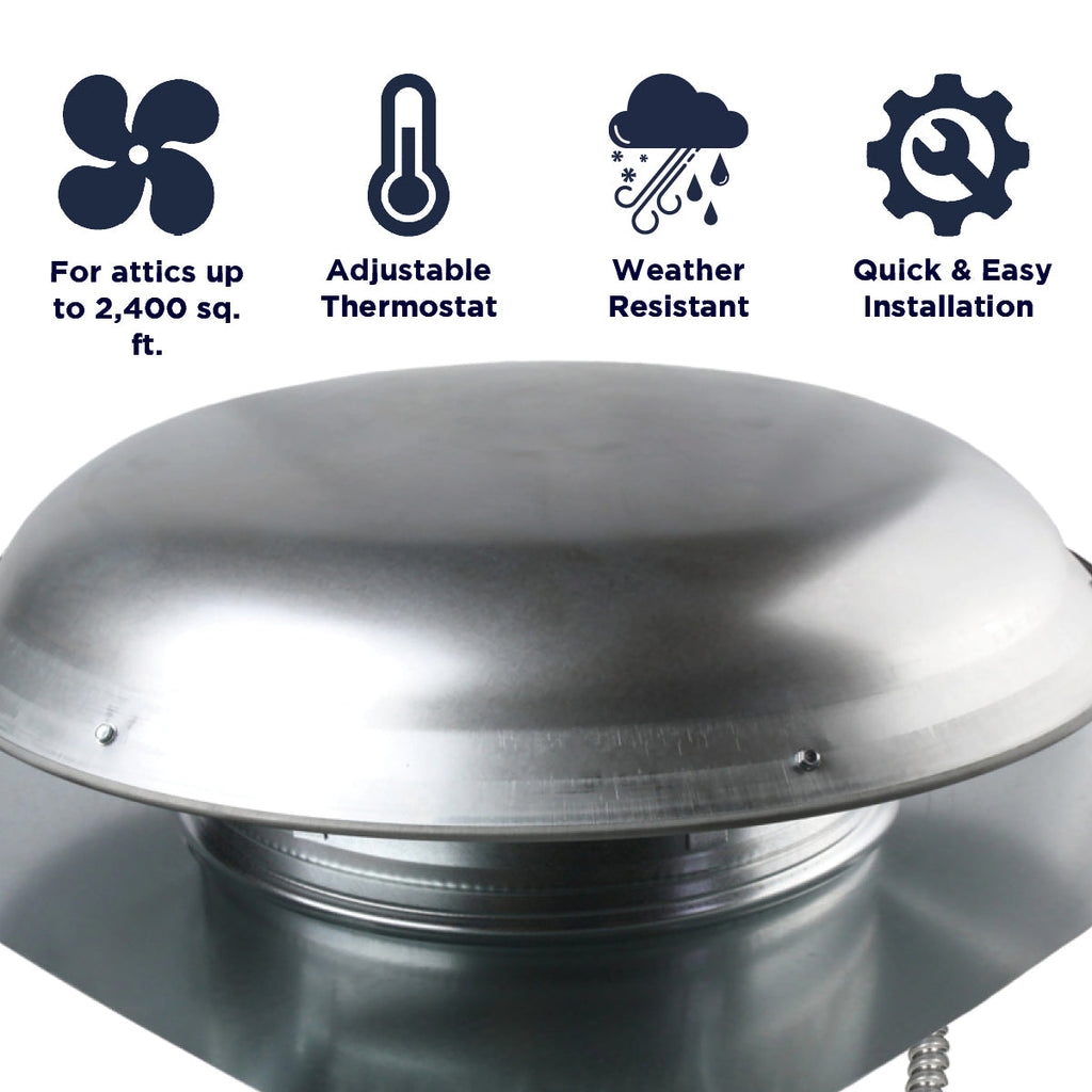 4000 Series 1,600 CFM Roof Mount Power Attic Ventilators