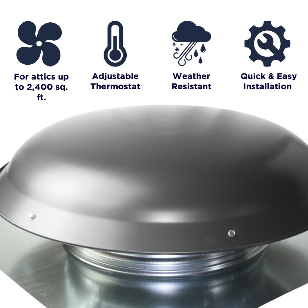 4000 Series 1,600 CFM Roof Mount Power Attic Ventilators