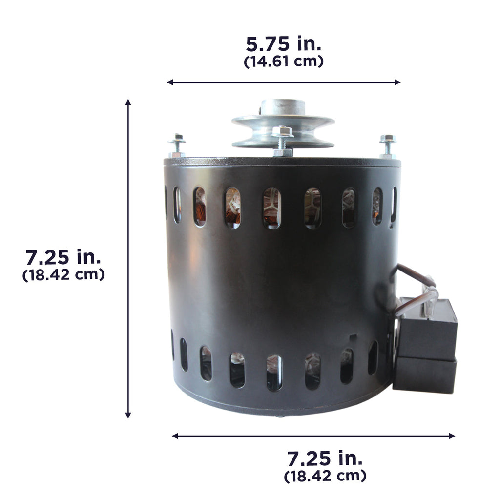 Motor and 2.5 In. Pulley for 60 In. Belt Drive Drum Fans