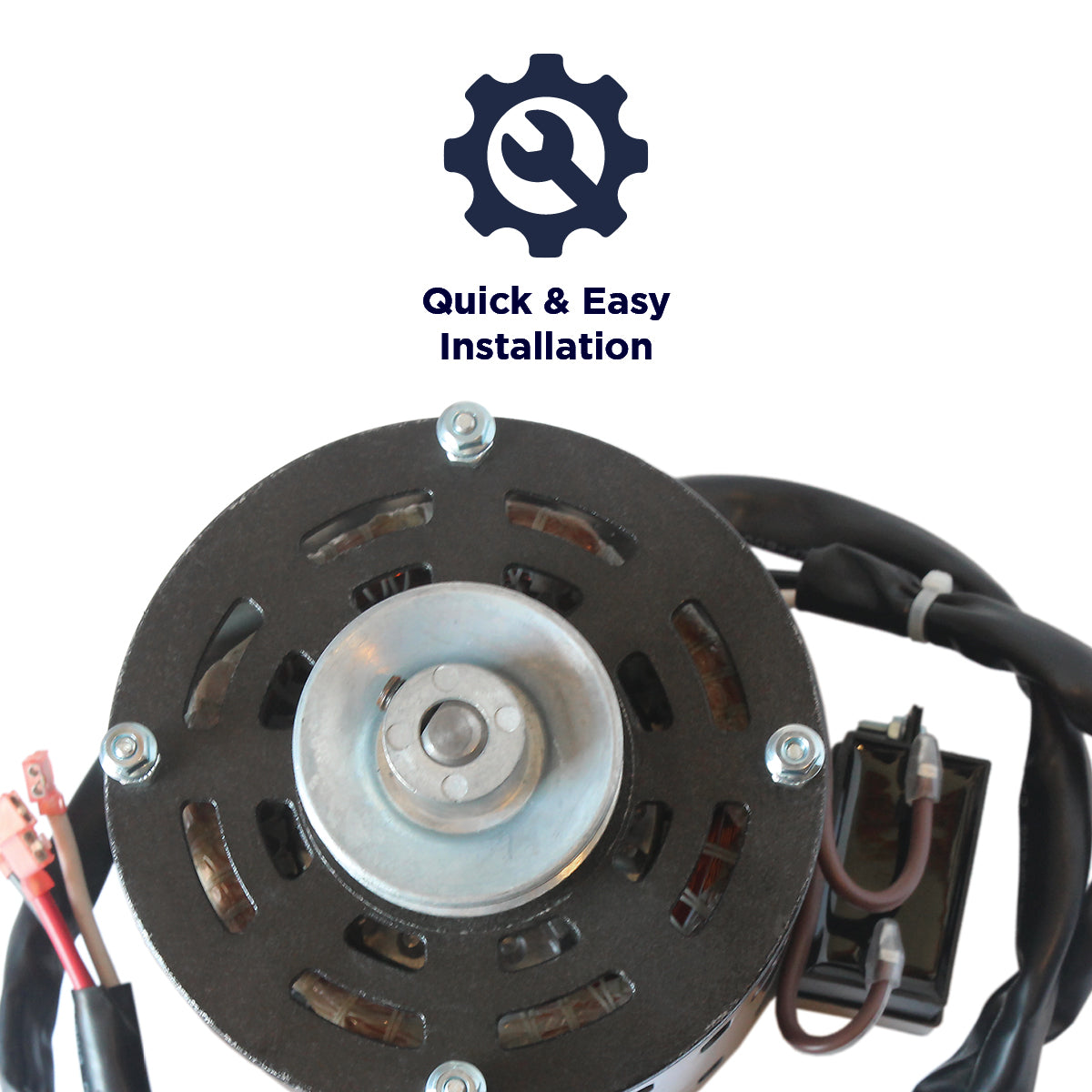 Motor and 2.5 In. Pulley for 60 In. Belt Drive Drum Fans